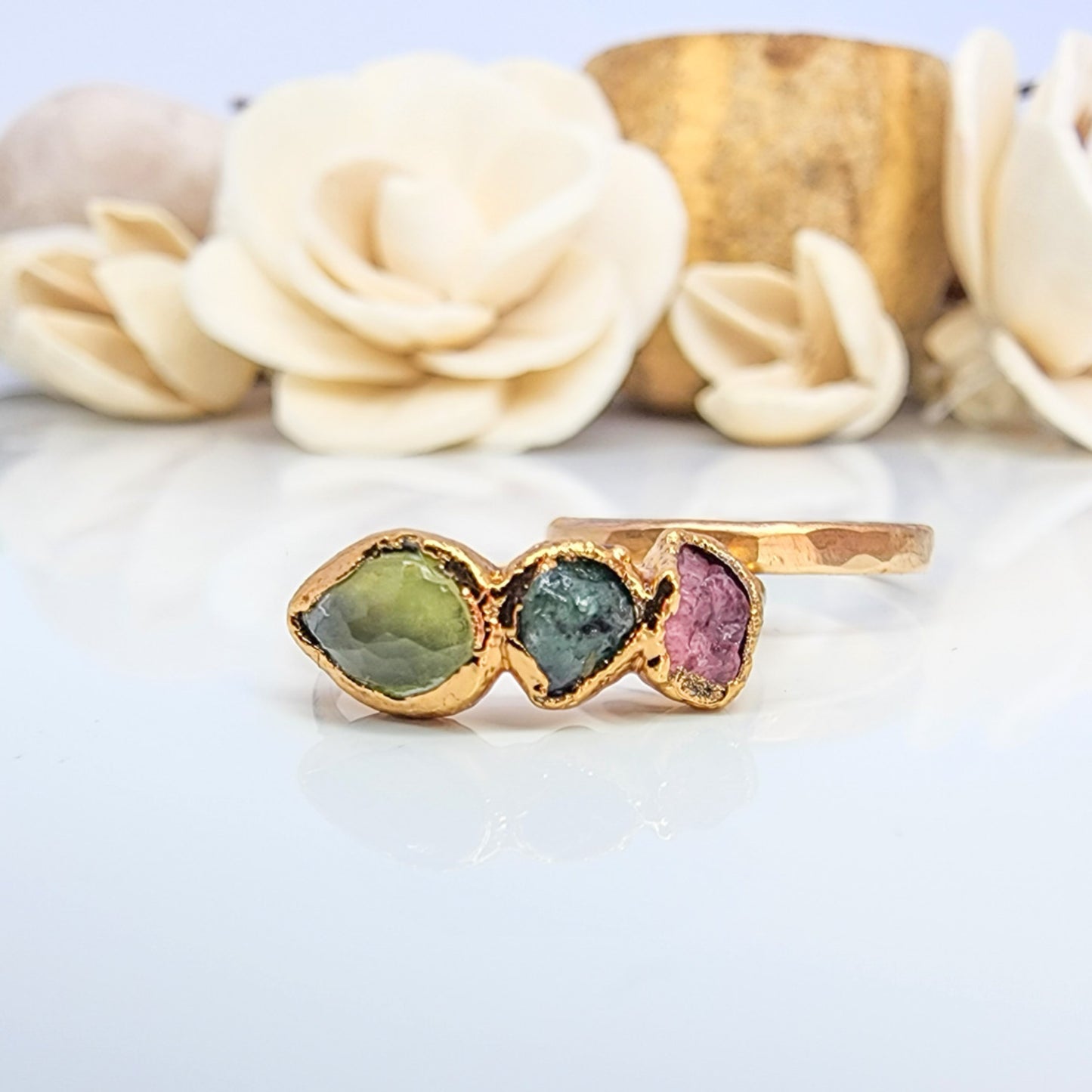 Opal & Birthstone Ring