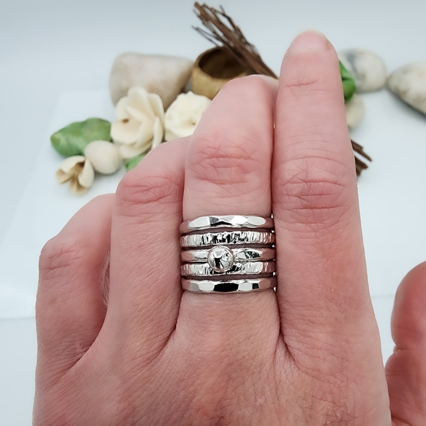 Silver Stacking Ring Set